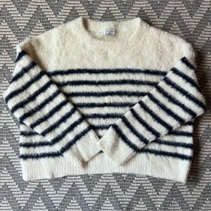La Ligne x Target Fuzzy Yarn Striped Crewneck Sweater Limited Edition Size XL
